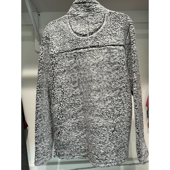 Grizzly Sherpa Quarter Zip Size Small Grey/White‎ - Picture 4 of 8
